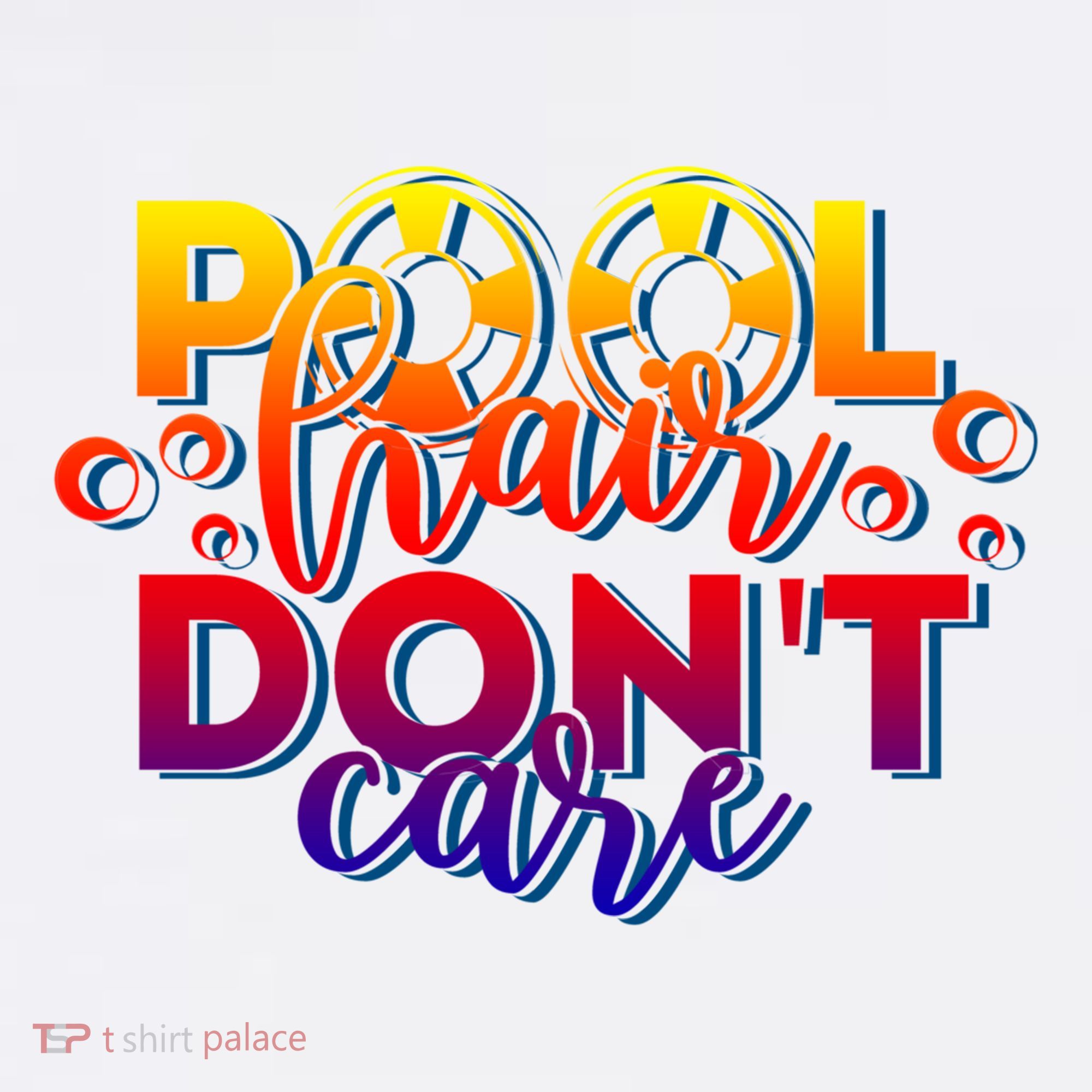 Pool Hair Dont Care Funny Pool Party Gift Women's Tank Top