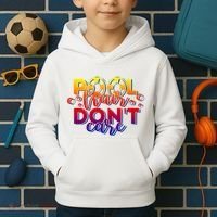 Pool Hair Dont Care Funny Pool Party Gift Kids Hoodie thumb 2
