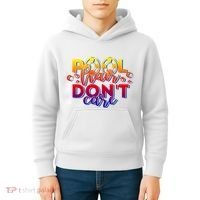 Pool Hair Dont Care Funny Pool Party Gift Kids Hoodie thumb 4