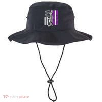 Purple Heart Day Military Honor The Fallen Thank The Living Gift Bucket Hat thumb 0