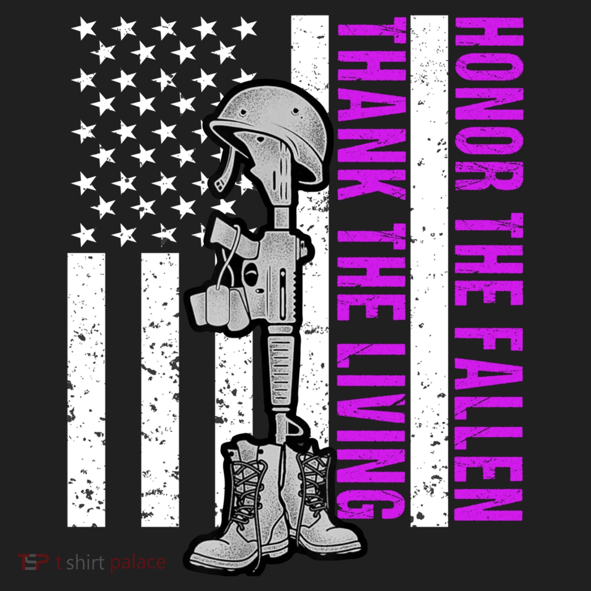 Purple Heart Day Military Honor The Fallen Thank The Living Gift Beanie