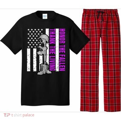Purple Heart Day Military Honor The Fallen Thank The Living Gift Pajama Set