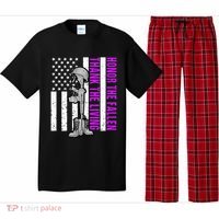 Purple Heart Day Military Honor The Fallen Thank The Living Gift Pajama Set thumb 0