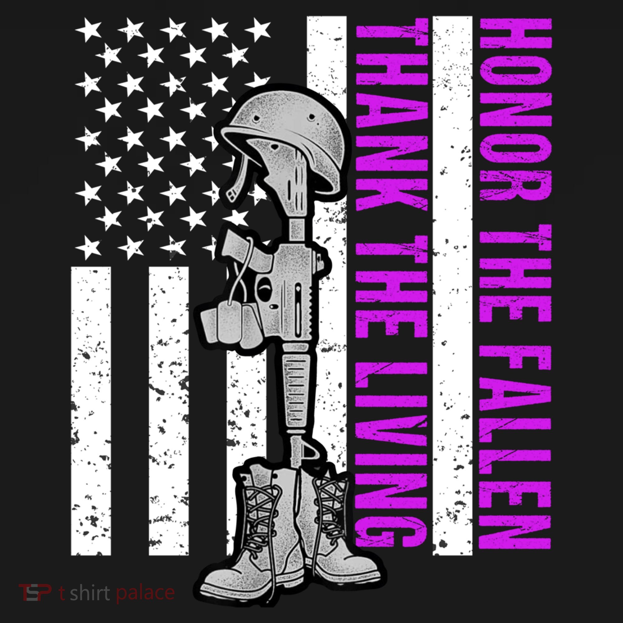 Purple Heart Day Military Honor The Fallen Thank The Living Gift Women's Hoodie