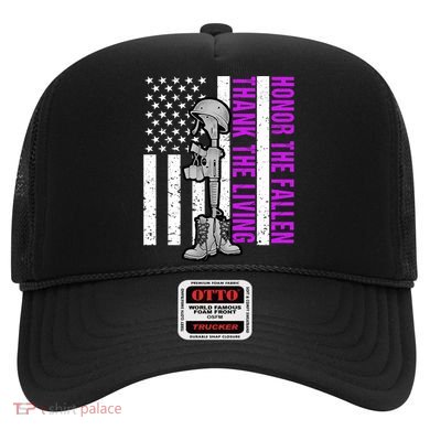 Purple Heart Day Military Honor The Fallen Thank The Living Gift Hat