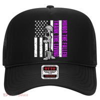 Purple Heart Day Military Honor The Fallen Thank The Living Gift Hat thumb 0