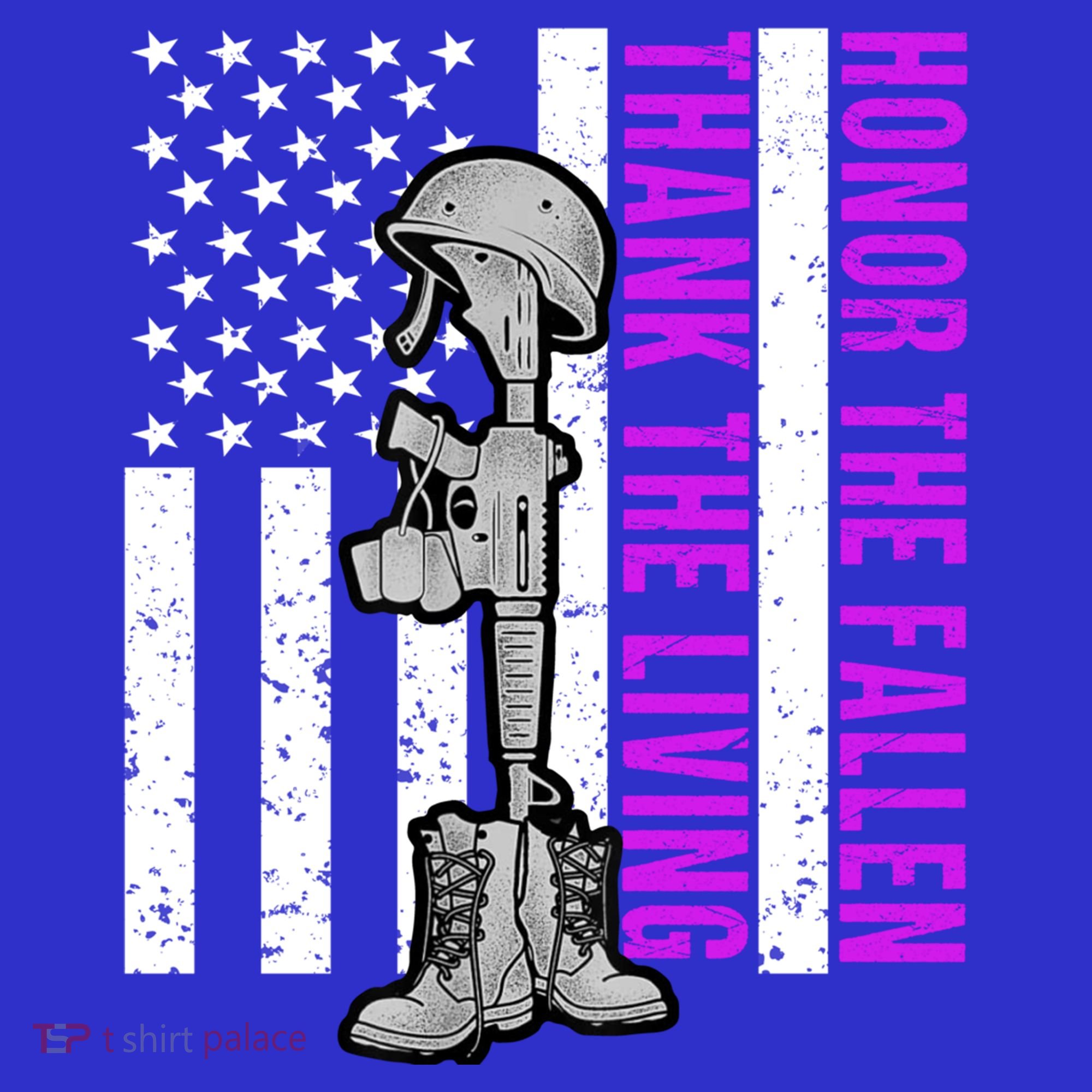 Purple Heart Day Military Honor The Fallen Thank The Living Gift Sweatshirt