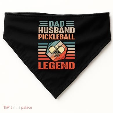 Pickleball Husband Dad Pickleball Player FatherS Day Gift USA-Made Doggie Bandana