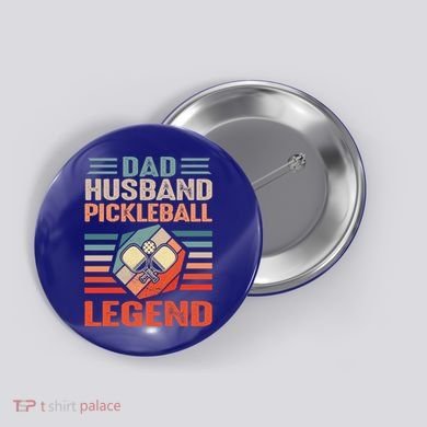 Pickleball Husband Dad Pickleball Player FatherS Day Gift Button