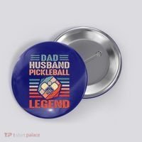 Pickleball Husband Dad Pickleball Player FatherS Day Gift Button thumb 0
