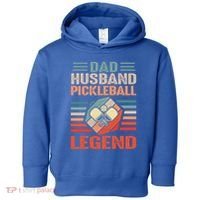 Pickleball Husband Dad Pickleball Player FatherS Day Gift Toddler Hoodie thumb 0