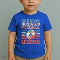 Pickleball Husband Dad Pickleball Player FatherS Day Gift Toddler T-Shirt thumb 2
