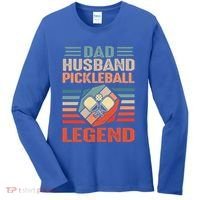 Pickleball Husband Dad Pickleball Player FatherS Day Gift Women's Long Sleeve Shirt thumb 0