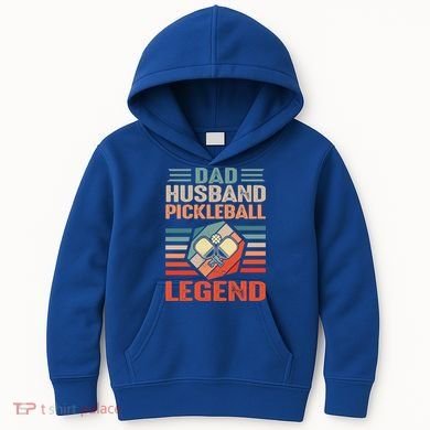 Pickleball Husband Dad Pickleball Player FatherS Day Gift Kids Hoodie