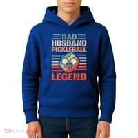 Pickleball Husband Dad Pickleball Player FatherS Day Gift Kids Hoodie thumb 4