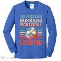 Pickleball Husband Dad Pickleball Player FatherS Day Gift Kids Long Sleeve Shirt thumb 0