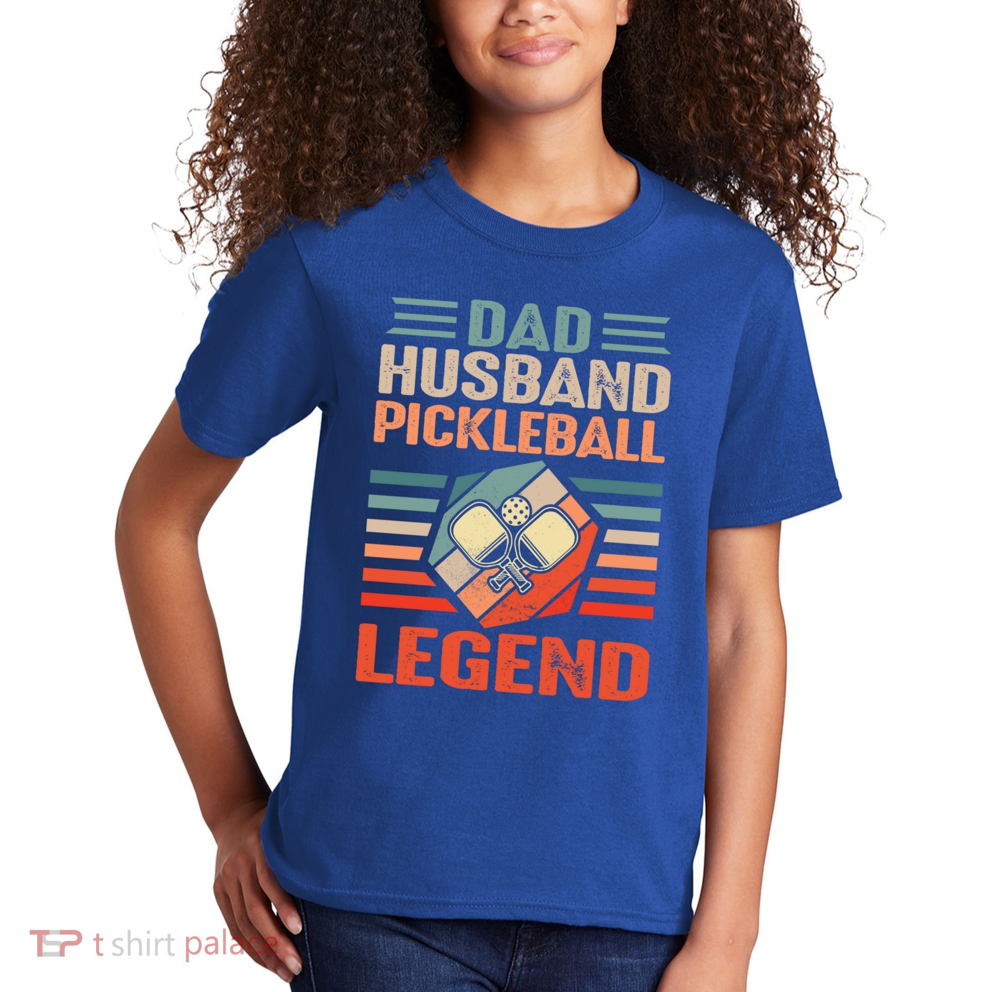 Pickleball Husband Dad Pickleball Player FatherS Day Gift Kids T-Shirt