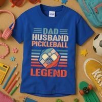Pickleball Husband Dad Pickleball Player FatherS Day Gift Kids T-Shirt thumb 3