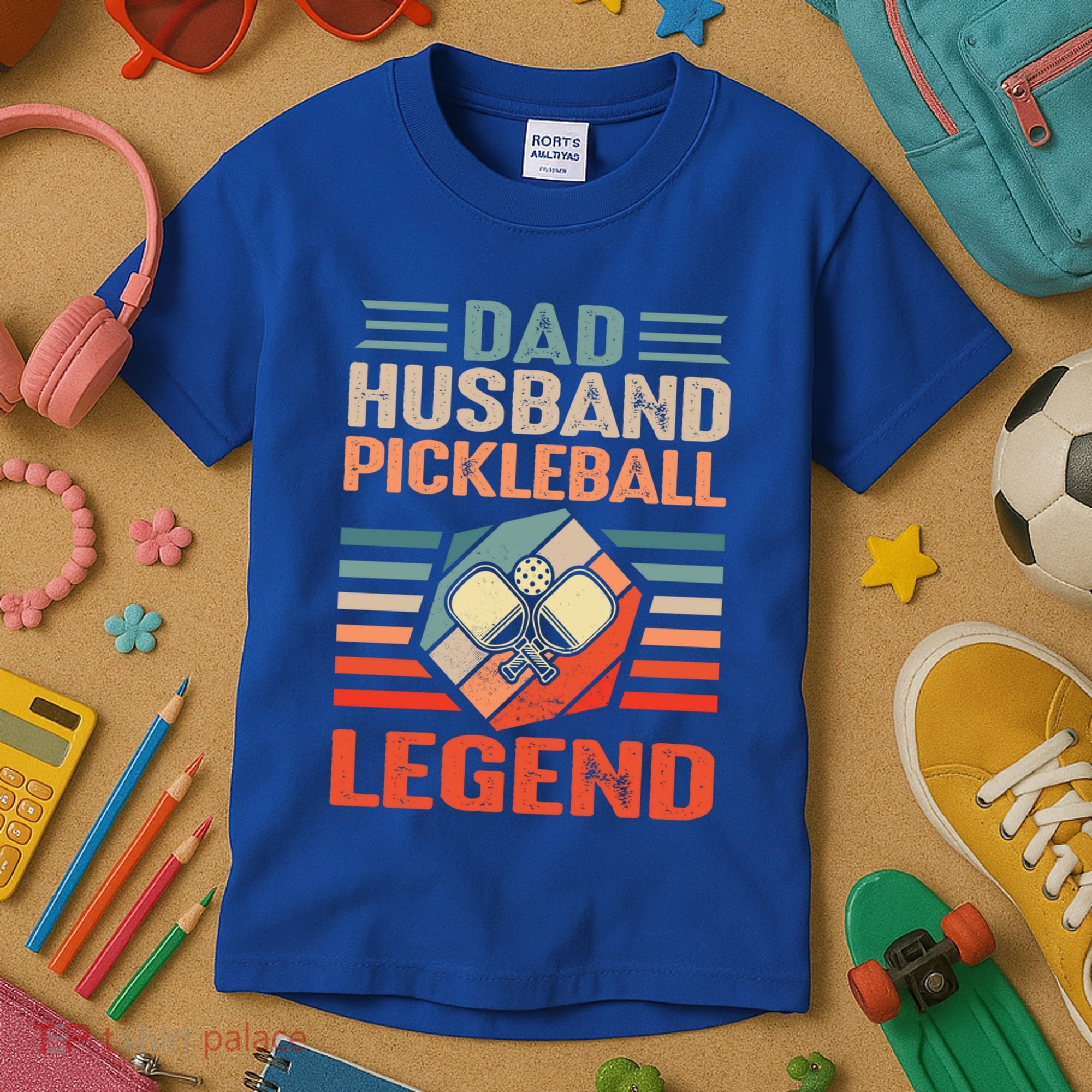 Pickleball Husband Dad Pickleball Player FatherS Day Gift Kids T-Shirt