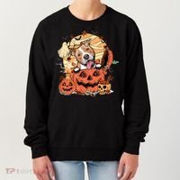 Pitbull Halloween Dog Pumpkin Cute Women's Sweatshirt thumb 0