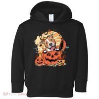 Pitbull Halloween Dog Pumpkin Cute Toddler Hoodie thumb 0
