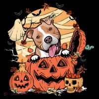 Pitbull Halloween Dog Pumpkin Cute Toddler Hoodie thumb 2