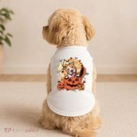Pitbull Halloween Dog Pumpkin Cute Doggie Tank thumb 2