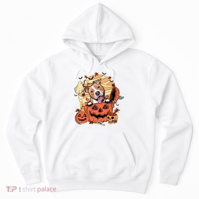Pitbull Halloween Dog Pumpkin Cute Hoodie
