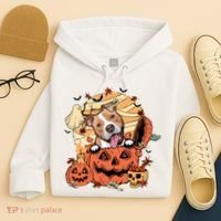 Pitbull Halloween Dog Pumpkin Cute Hoodie thumb 4