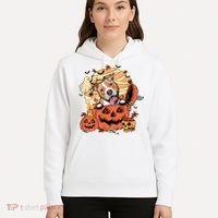 Pitbull Halloween Dog Pumpkin Cute Hoodie thumb 5