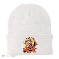Pitbull Halloween Dog Pumpkin Cute Beanie thumb 0