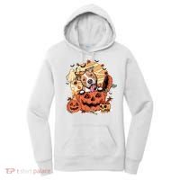Pitbull Halloween Dog Pumpkin Cute Women's Hoodie thumb 0