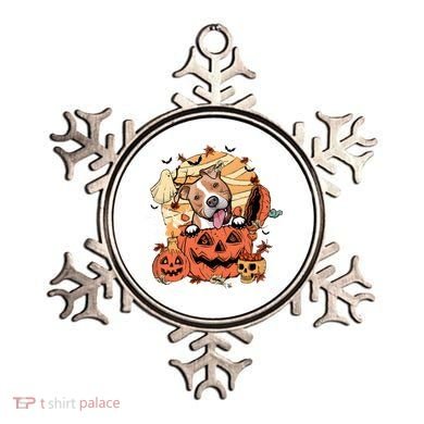 Pitbull Halloween Dog Pumpkin Cute Ornament