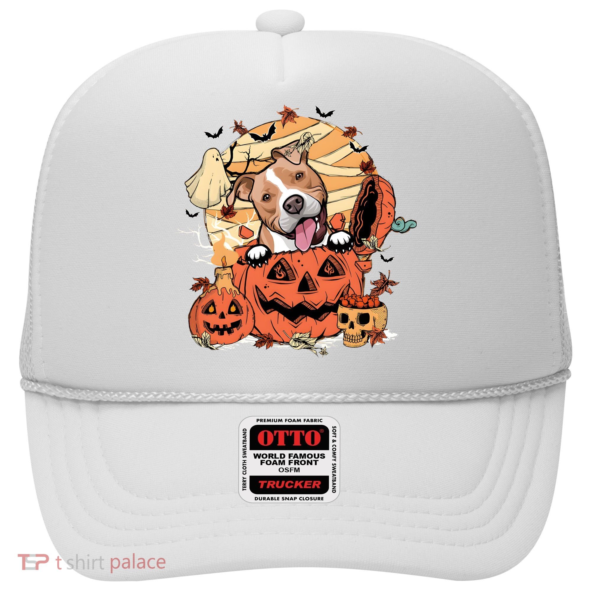 Pitbull Halloween Dog Pumpkin Cute Hat