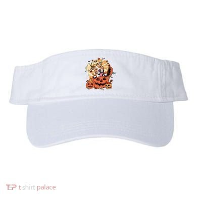 Pitbull Halloween Dog Pumpkin Cute Visor