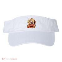 Pitbull Halloween Dog Pumpkin Cute Visor thumb 0