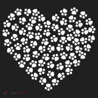 Pawprint Heart Dog Lover Women's Sweatshirt thumb 2
