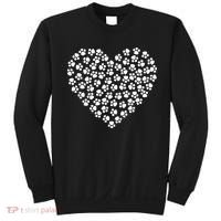 Pawprint Heart Dog Lover Sweatshirt thumb 0