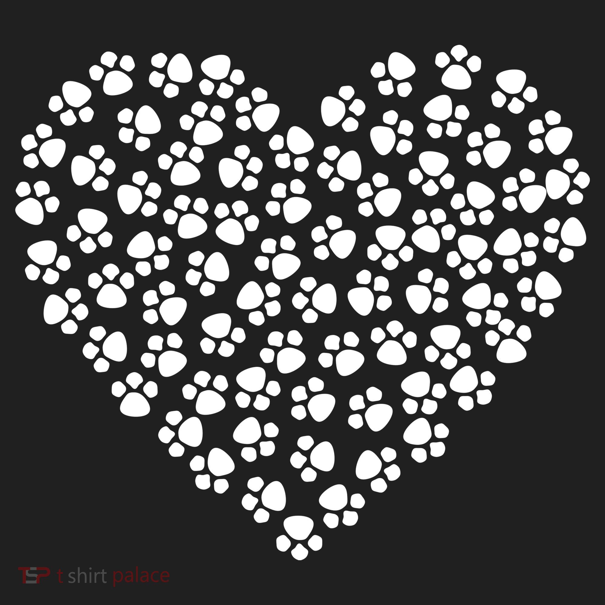 Pawprint Heart Dog Lover Beanie
