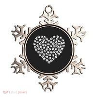 Pawprint Heart Dog Lover Ornament thumb 0