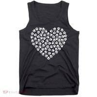 Pawprint Heart Dog Lover Tank Top thumb 0