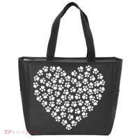 Pawprint Heart Dog Lover Tote Bag thumb 0