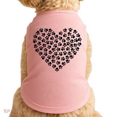 Pawprint Heart Dog Lover Doggie Tank