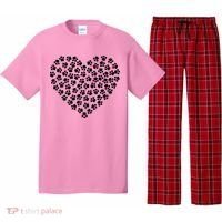 Pawprint Heart Dog Lover Pajama Set thumb 0