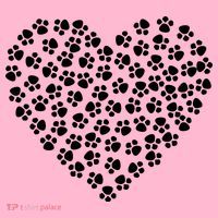 Pawprint Heart Dog Lover Toddler Hoodie thumb 2