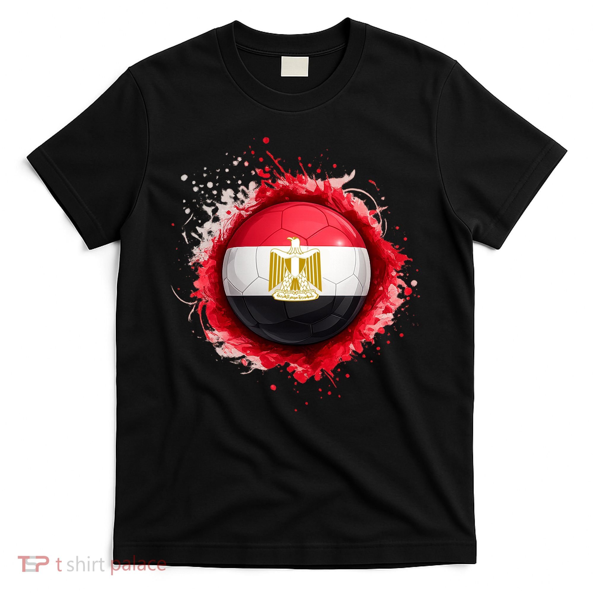 Proud Heritage Egypt Flag Soccer Ball T-Shirt