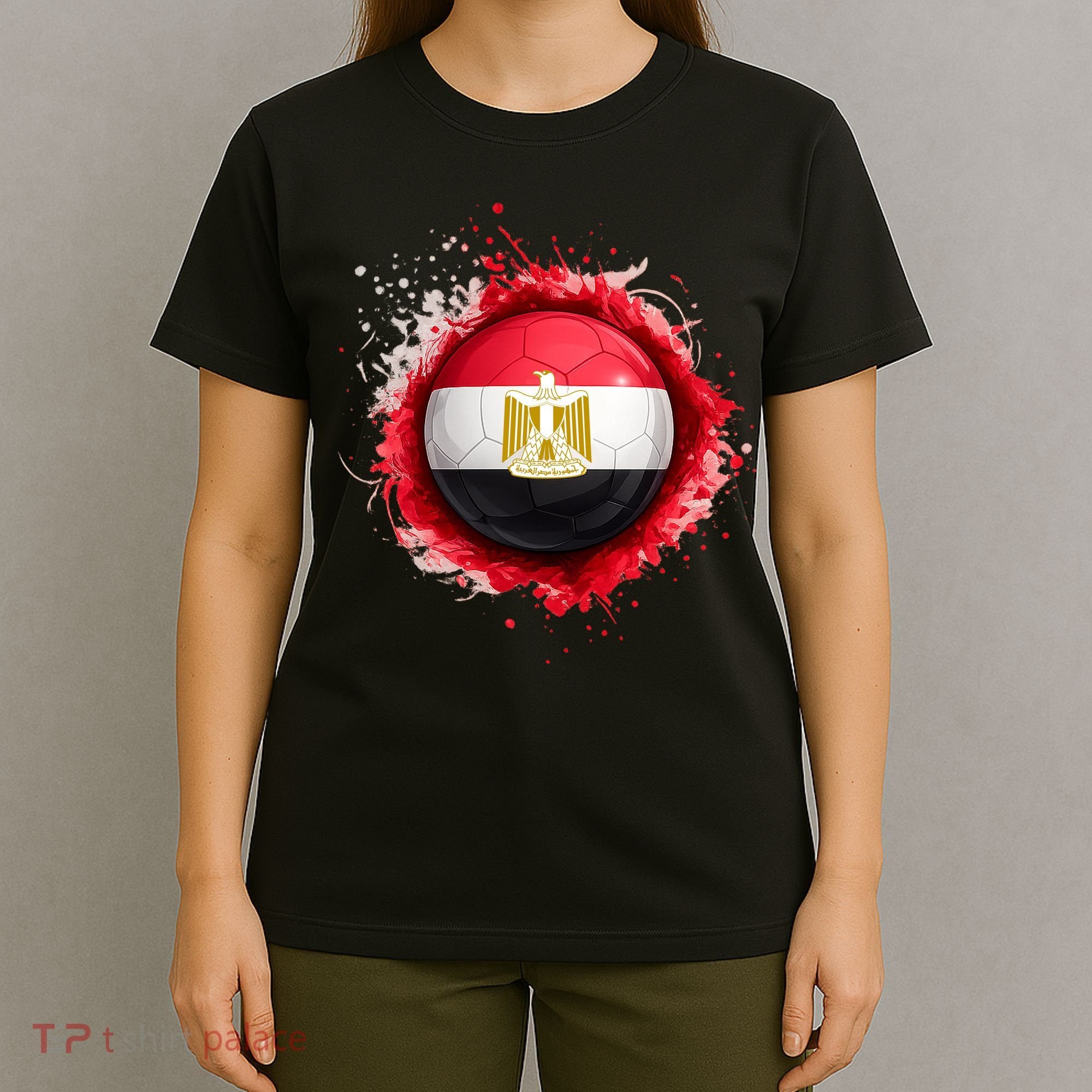 Proud Heritage Egypt Flag Soccer Ball T-Shirt