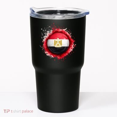 Proud Heritage Egypt Flag Soccer Ball Tumbler