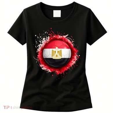 Proud Heritage Egypt Flag Soccer Ball Women's T-Shirt