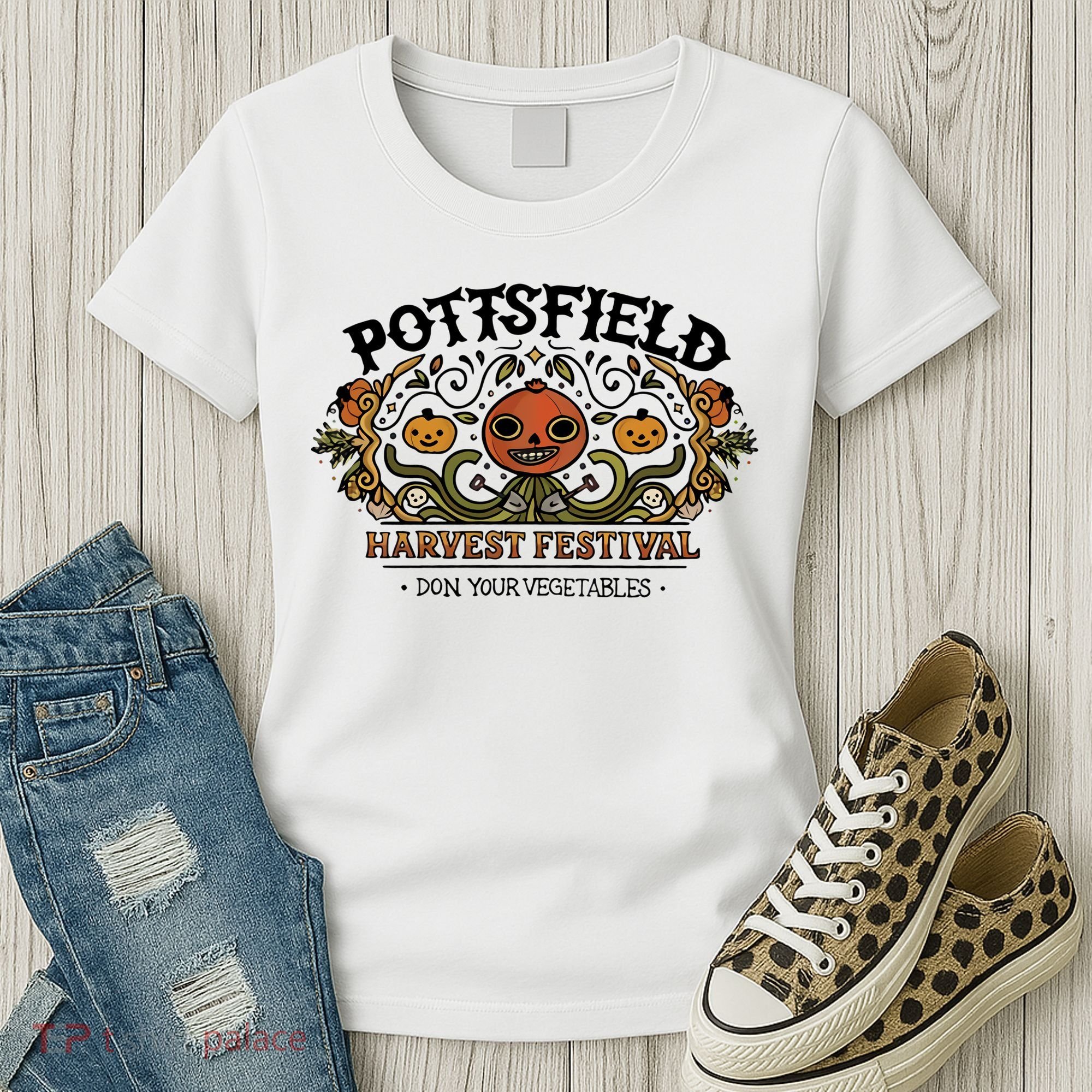 Pottsfield Harvest Festival , Don Your Vegetables , Over The Garden Wall Women's T-Shirt